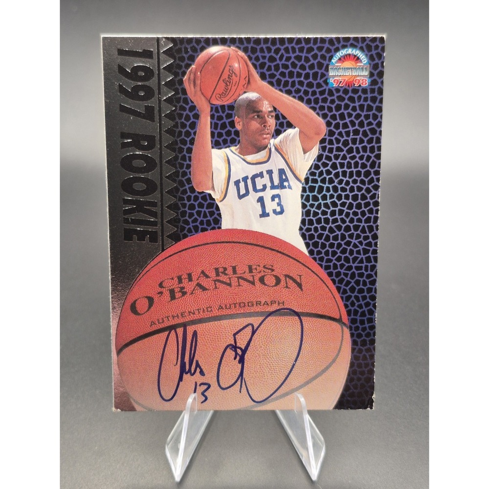 1997 Score Board Charles O'Bannon UCLA Basketball Autograph Rookie Card